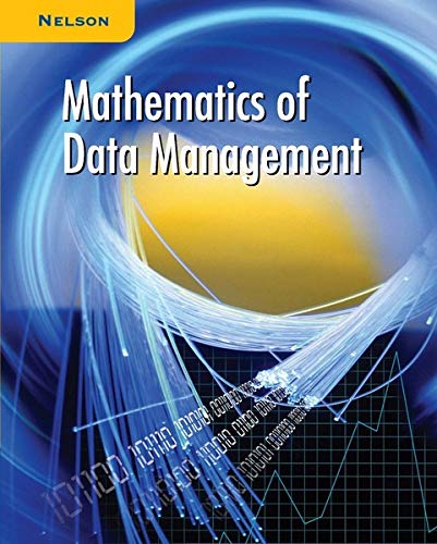 Beispielbild fr Mathematics of Data Management zum Verkauf von Better World Books