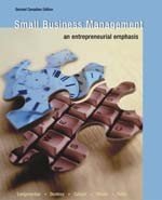 9780176168476: Small Business Management : An Entrepreneurial Emphasis, Second Canadian Editi