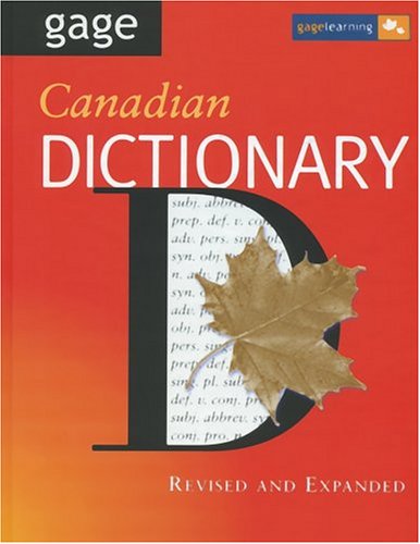 Beispielbild fr Gage Canadian Dictionary zum Verkauf von Better World Books