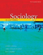 Stock image for Sociology in Our Times Third Canadian Edition for sale by Buyback Express