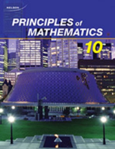 9780176332020: Nelson Principles of Mathematics 10: Student Text