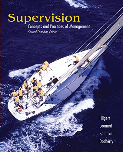Stock image for Supervision : Concepts and Practices of Management for sale by Better World Books
