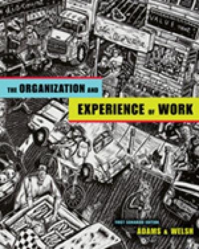 Imagen de archivo de The Organization and Experience of Work a la venta por Better World Books