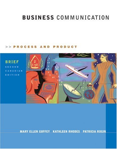 Beispielbild fr Business Communication : Process and Product zum Verkauf von Better World Books