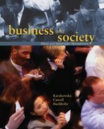 Stock image for Business and Society : Ethics and Stakeholder Management for sale by Better World Books