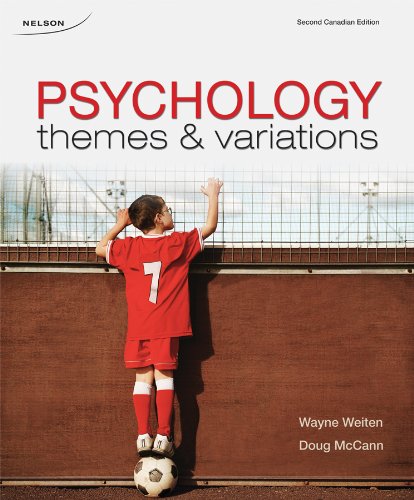 Stock image for Study Guide for Psychology : Themes and Variations for sale by Better World Books
