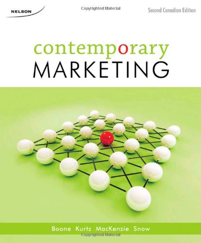 Stock image for Contemporary Marketing Second Canadian Edition for sale by Bay Used Books