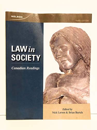 Imagen de archivo de Law in Society : Canadian Readings a la venta por Better World Books