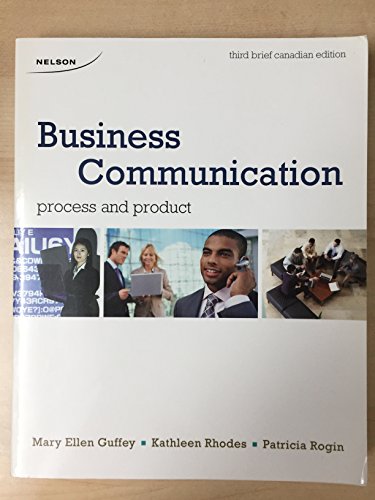 Imagen de archivo de Business Communication : Process and Product a la venta por Better World Books