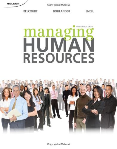 9780176501785: CND ED Managing Human Resources by Monica Belcourt (2010-02-18)