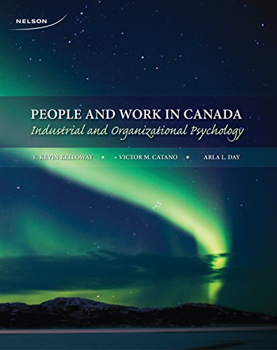 Imagen de archivo de People and Work in Canada: Industrial and Organizational Psychology a la venta por ThriftBooks-Atlanta