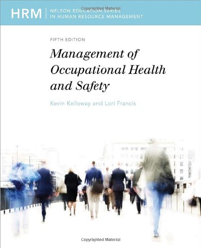Imagen de archivo de Management Of Occupational Health And Safety a la venta por Irish Booksellers