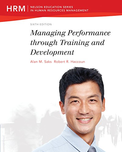 Stock image for Managing Performance Through Training and Development for sale by Better World Books: West