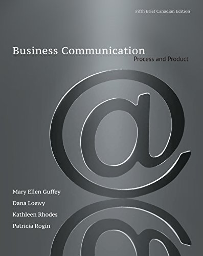 9780176531393: Business Communication: Process & Product