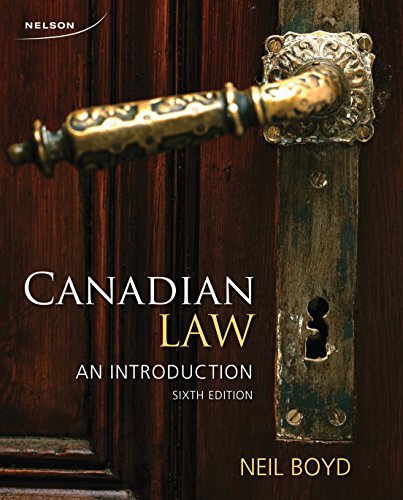 Beispielbild fr Canadian Law : An Introduction zum Verkauf von Better World Books: West