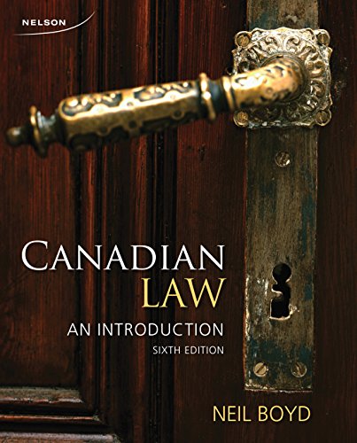 Imagen de archivo de Canadian Law : An Introduction a la venta por Better World Books: West