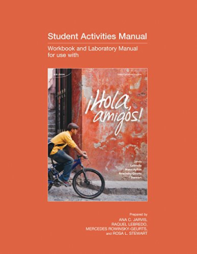 Stock image for Student Activity Manual to Accompany ¡Hola, Amigos!, 3ce for sale by ThriftBooks-Atlanta