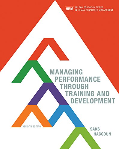 Stock image for Managing Performance Through Training And Development for sale by Better World Books