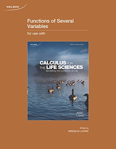 Stock image for Functions of Variables Module for Calculus for the Life Sciences for sale by Better World Books