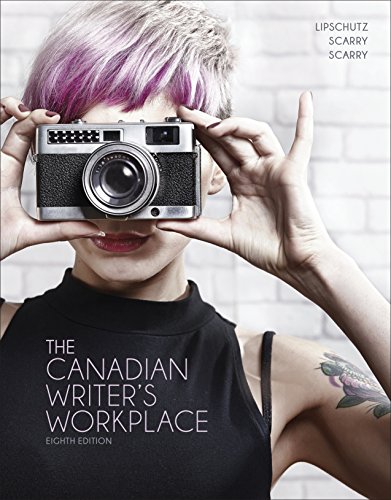 9780176582548: THE CANADIAN WRITER'S WORKPLACE