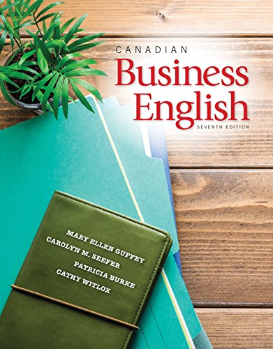 Beispielbild fr Canadian Business English, 7th Edition zum Verkauf von Your Online Bookstore
