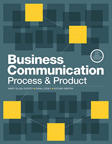 Beispielbild fr Business Communication: Process & Product: Brief zum Verkauf von SecondSale