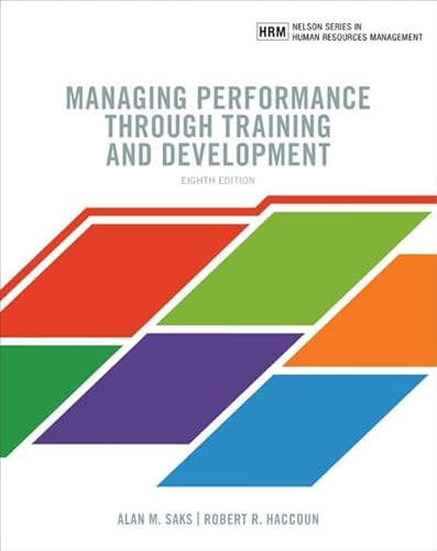 Stock image for Managing Performance through Training and Development for sale by Zoom Books Company