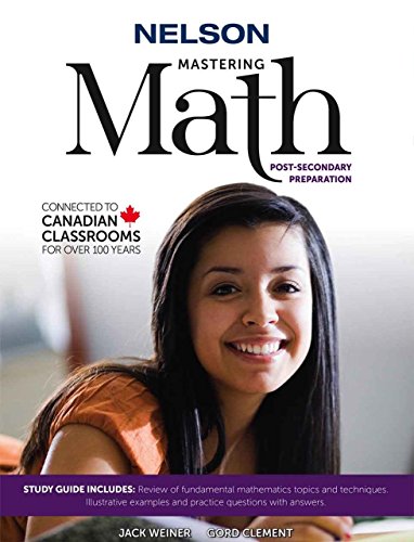 Stock image for Mastering Mathematics Weiner, Jack and Clement, Gord for sale by Aragon Books Canada