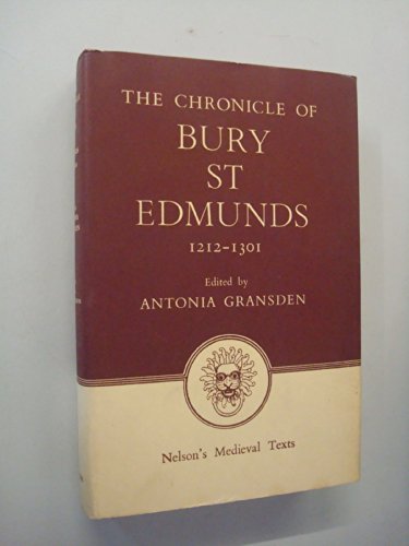 Beispielbild fr The Chronicle of Bury St Edmunds 1212 - 1301 zum Verkauf von Better World Books