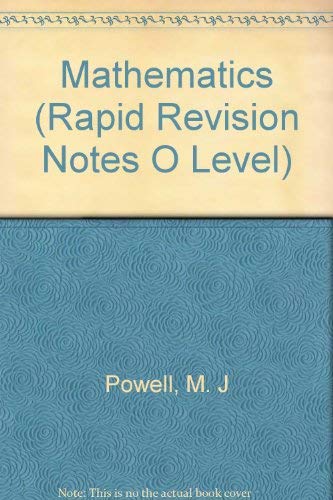 Stock image for Mathematics (Rapid Revision Notes O Level) for sale by WorldofBooks