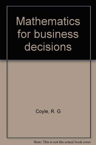 9780177610110: Mathematics for business decisions