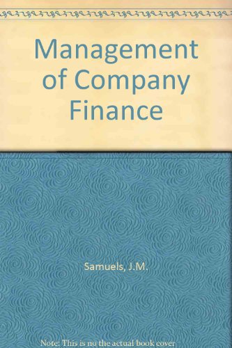 Stock image for Management of Company Finance for sale by Anybook.com