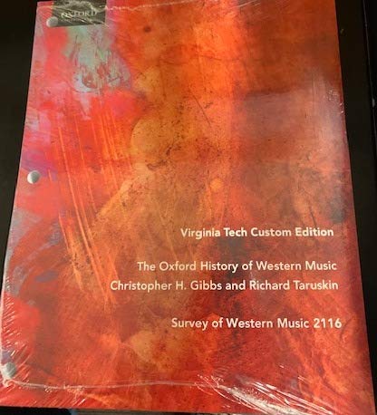 Stock image for Oxford History of Western Music Custom Virginia Tech for sale by BookHolders