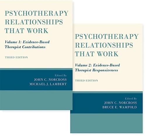 Imagen de archivo de Psychotherapy Relationships that Work, 2 vol set a la venta por GF Books, Inc.