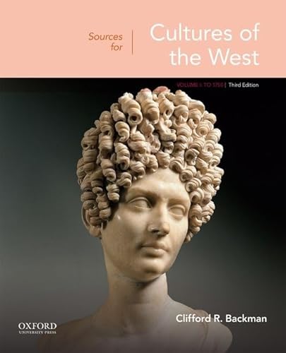Imagen de archivo de Sources for Cultures of the West: Volume 1: To 1750 a la venta por Textbooks_Source