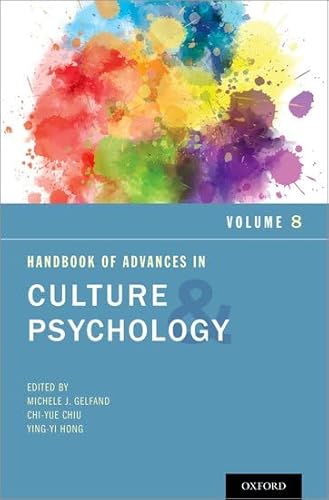 Imagen de archivo de Handbook of Advances in Culture and Psychology, Volume 8 a la venta por Housing Works Online Bookstore