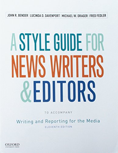 Imagen de archivo de Writing and Reporting for the Media a la venta por SecondSale