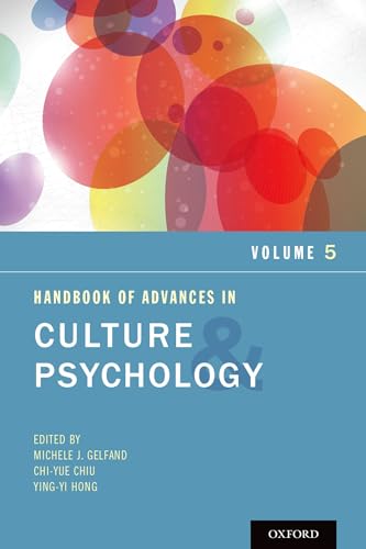 Stock image for Handbook of Advances in Culture and Psychology, Volume 5 for sale by Housing Works Online Bookstore