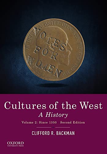 Stock image for Cultures of the West: A History, Volume 2: Since 1350 for sale by Open Books