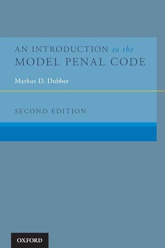 Stock image for An Introduction to the Model Penal Code (Hardback) for sale by Iridium_Books