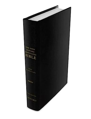 Stock image for The New Oxford Annotated Bible: New Revised Standard Version, With the Apocrypha: Black Genuine Leather, Gilded Edges, Ribbon Marker for sale by Revaluation Books