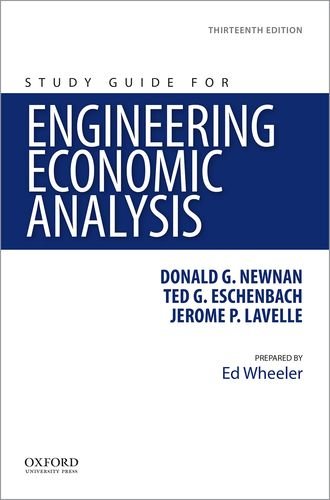 Imagen de archivo de Study Guide for Engineering Economic Analysis a la venta por HPB-Red