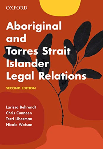 9780190310035: Aboriginal and Torres Strait Islander Legal Relations