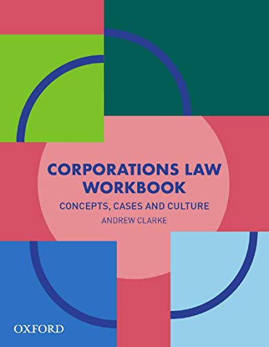 Imagen de archivo de Corporations Law Workbook a la venta por Blackwell's