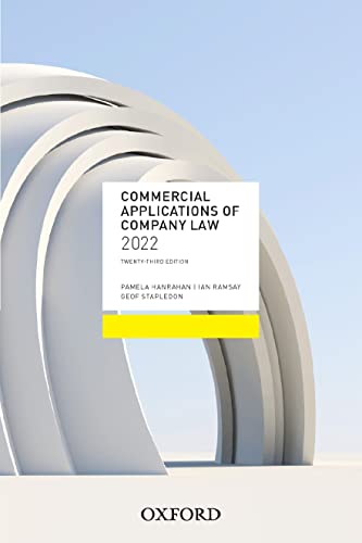 9780190337209: Commercial Applications of Company Law 2022