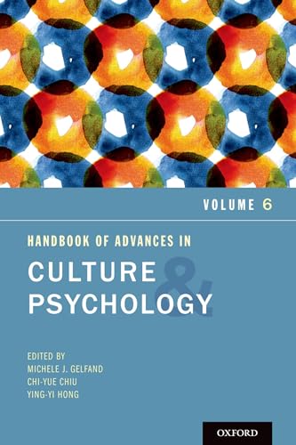 Stock image for Handbook of Advances in Culture and Psychology: Volume 6 for sale by HPB-Red