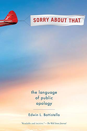 Beispielbild fr Sorry About That: The Language of Public Apology zum Verkauf von Wonder Book