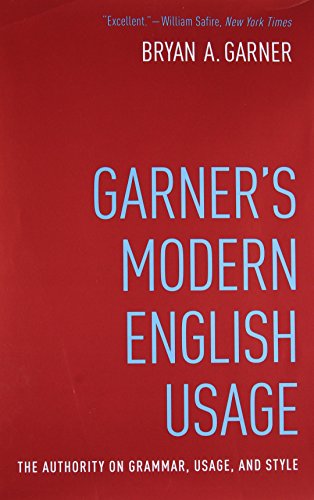 Imagen de archivo de Garner's Modern English Usage a la venta por GF Books, Inc.