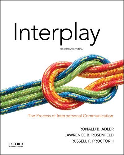 Imagen de archivo de Interplay: The Process of Interpersonal Communication a la venta por Upward Bound Books