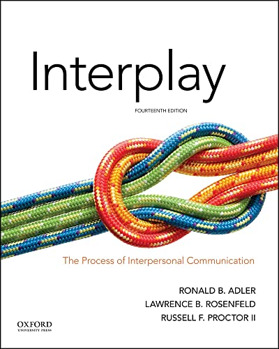 Stock image for Interplay : The Process of Interpersonal Communication for sale by Better World Books